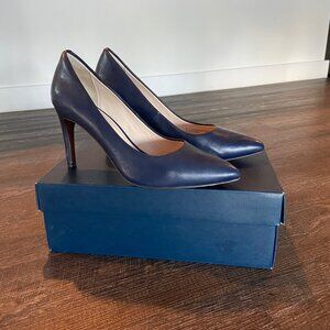 COLE HAAN ABIGAIL GRAND OS PUMP HEELS NAVY BLUE- 8.5